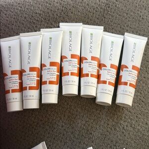7 Biolage colorbalm Saffron Red color depositing conditioner travel sz